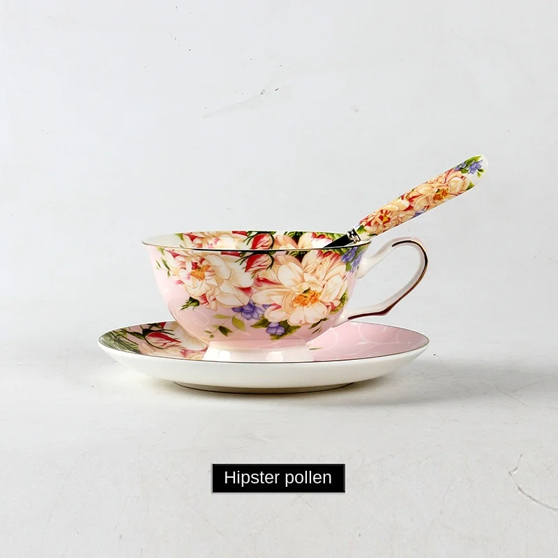 Забавная Горячая Европейская фарфоровая чашка с блюдцем из костяного фарфора