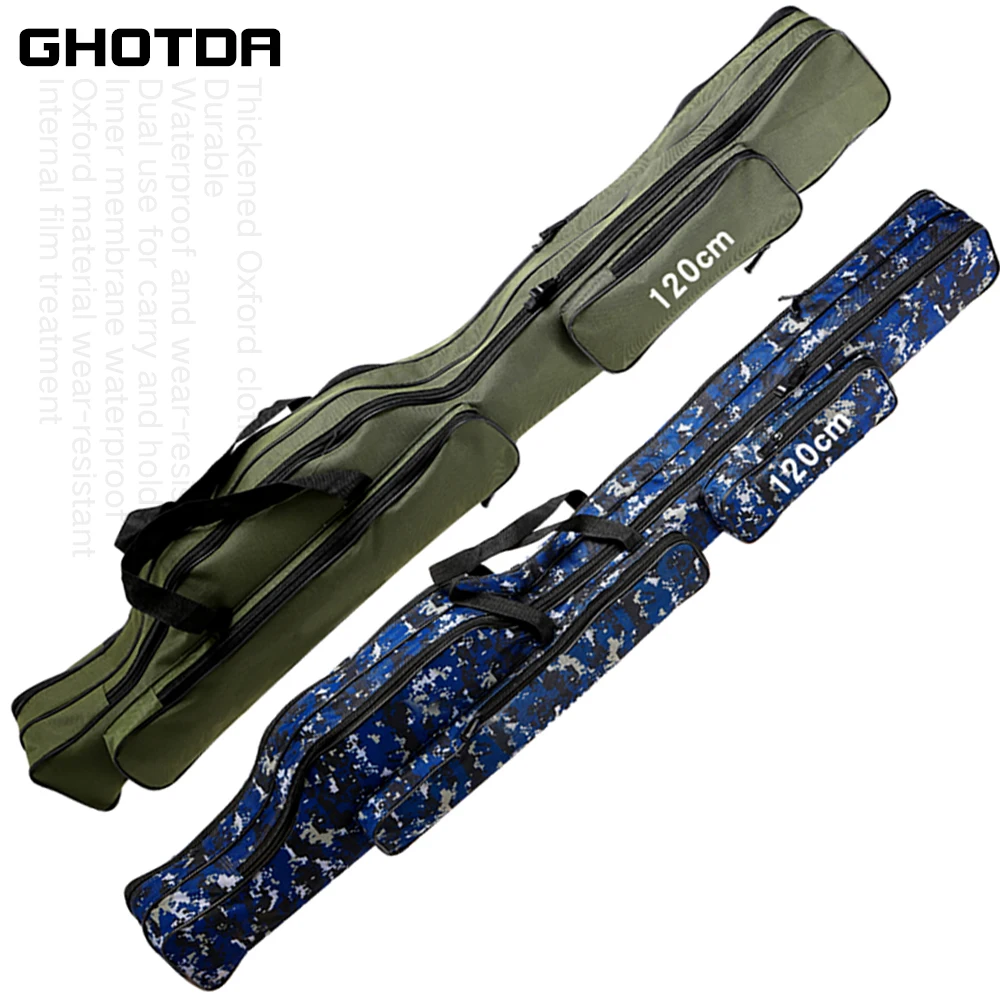 Fishing Bags Pouch 110/120/130/150cm Canvas Sea Carrier Fishing Rod Pole Tackle