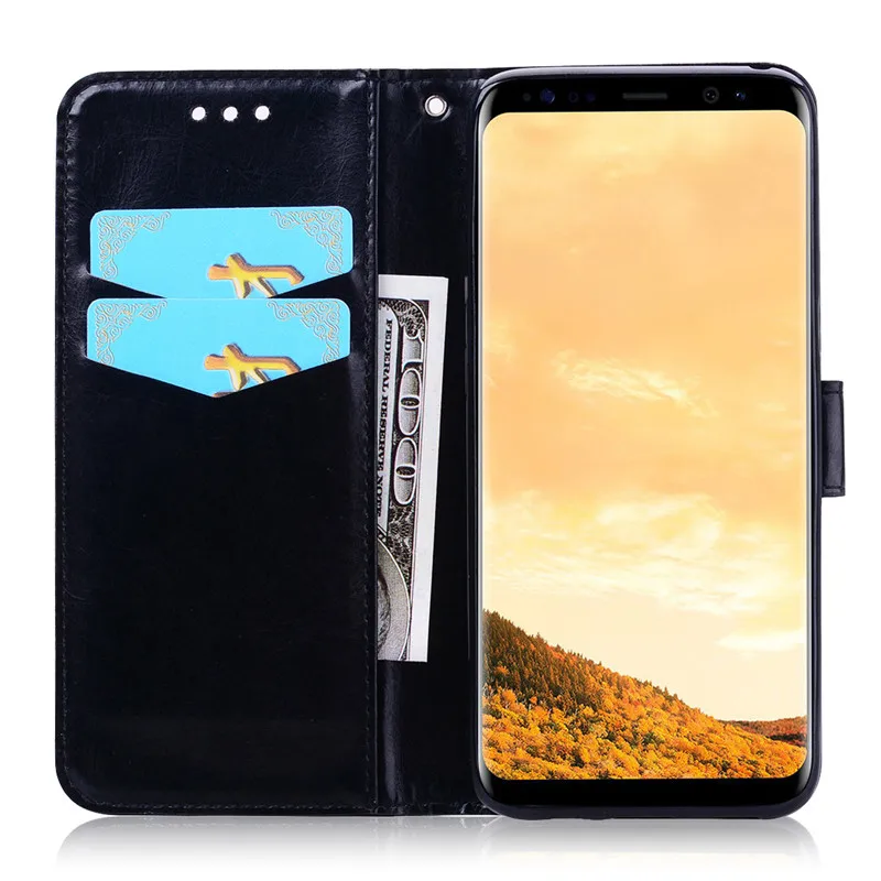 Чехол для samsung galaxy s8 защитный чехол из ТПУ кожаный книжка Samsung Galaxy S 8 S8 Plus телефона