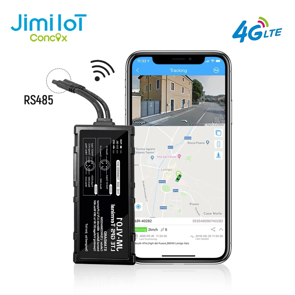 $62.64 JIMI 4G GPS Tracker WIFI Hotspot Driving Behavior Waterproof JM-VL01 Car LTE Locator With Oil Cut-Off SOS RS485 Tracksolid APP