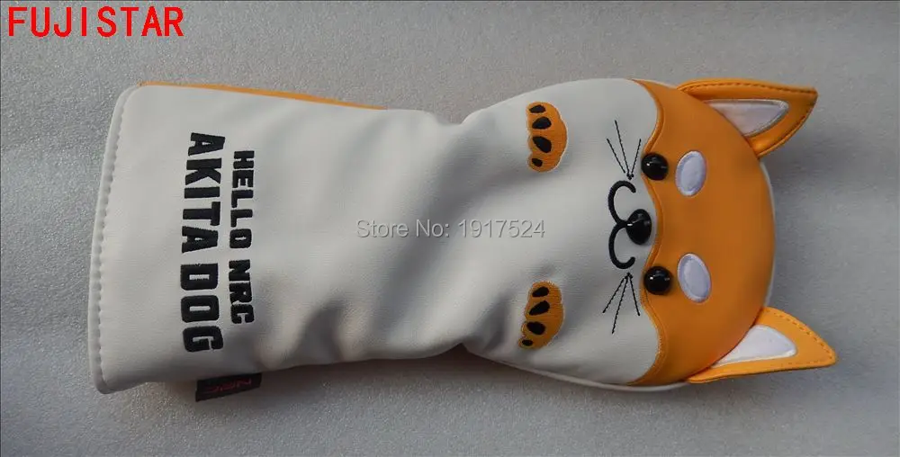 

FUJISTAR GOLF HELLO NRC AKITA DOG PU golf headcover for Driver #1