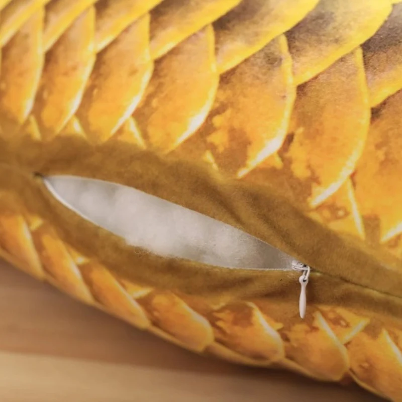 3D имитация золота Arowana игрушка Kelisa желтый Крокер Реалистичная рыба плюшевое