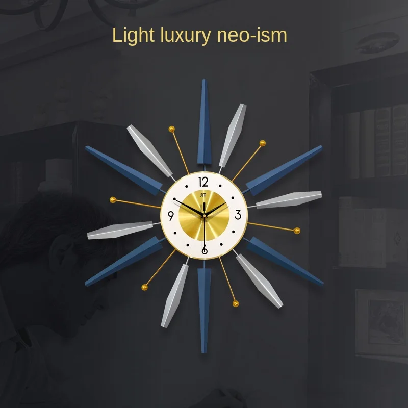

Grid lighting luxury decoration wall clock living room wall clock home creative art modern minimalist wall clock wall watch
