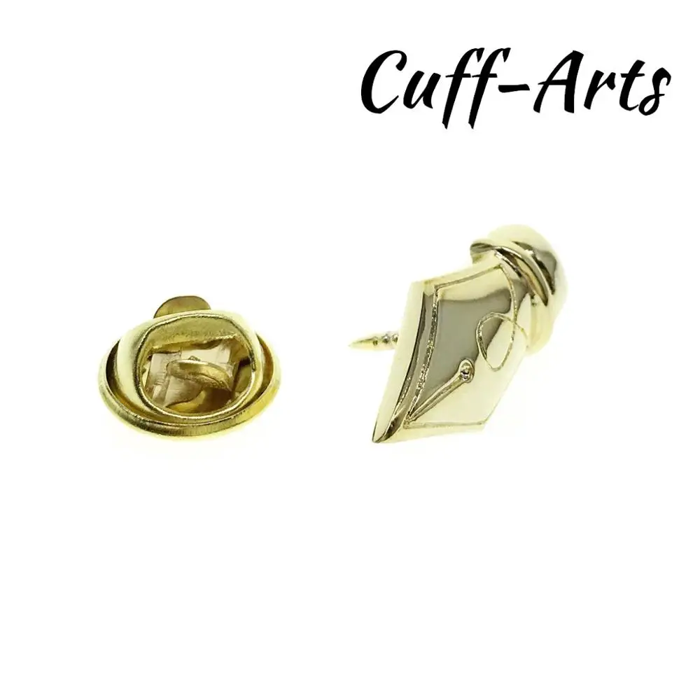 Lapel Pin Badges Golden Pen Nib Badge Fashion Brooches Novelty Jewelry By Cuffarts P10424 | Украшения и аксессуары