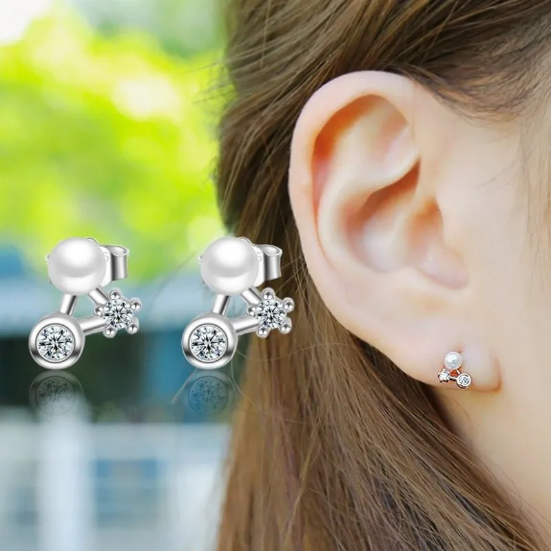 Очаровательные женские посеребренные серьги для женщин ювелирные изделия