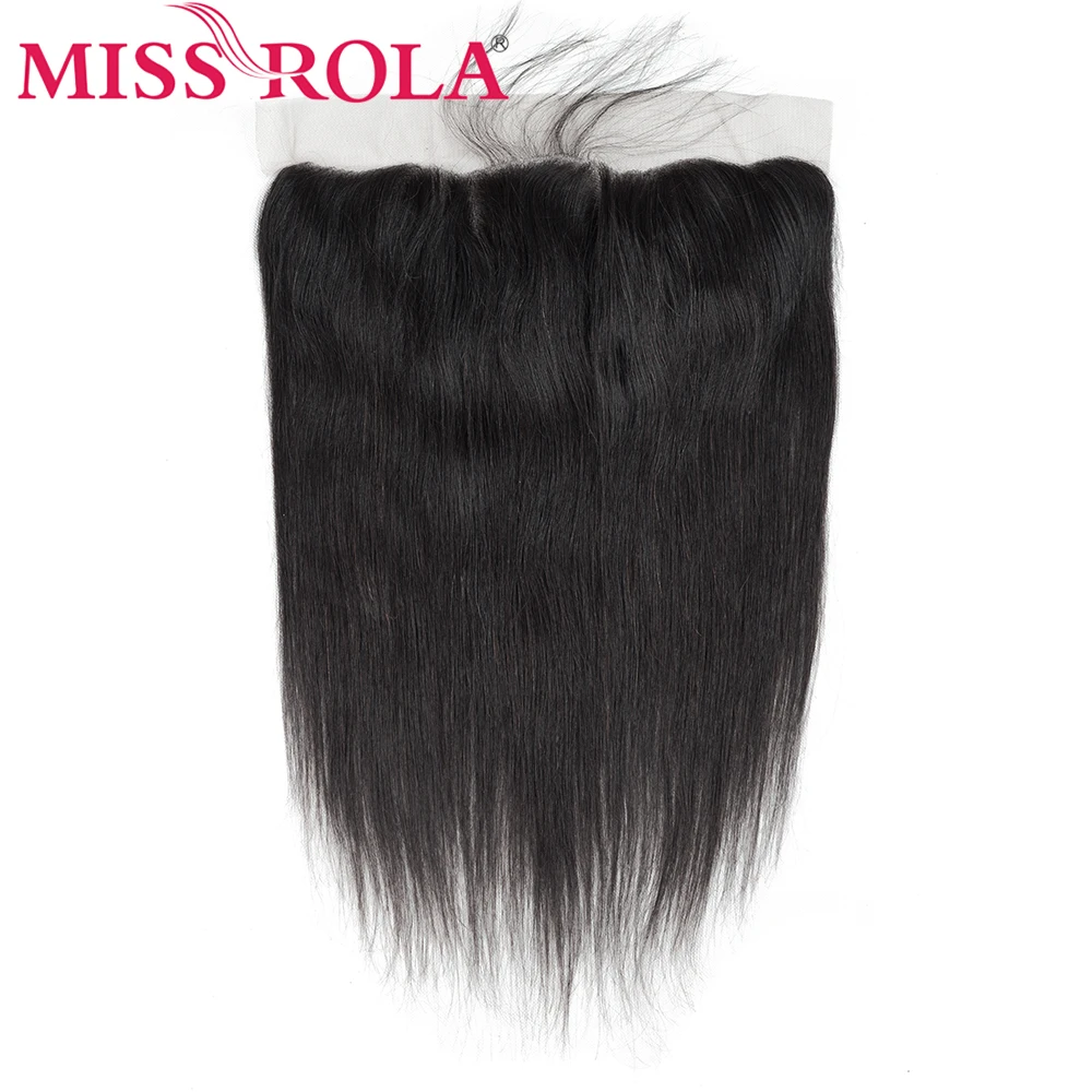 Miss Rola Hair человеческие волосы пучки малазийские прямые волосы натуральный цвет 3 пучка с 13*4 синтетический фронтальный закрытие не-Remy