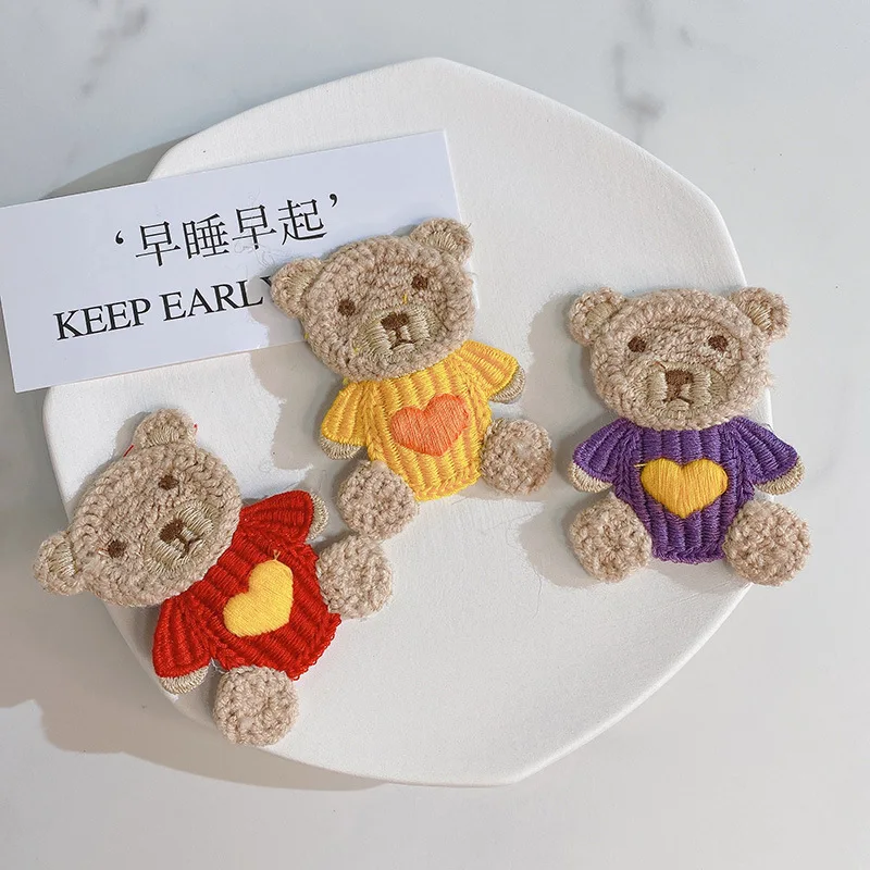 

2 PCS Love Bear Animal Girl Hair Clip Cirl Hair Pins Headdress Hair Accessories