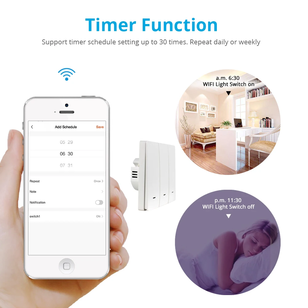 Zemismart Tuya WiFi светильник переключатель нейтральный дополнительный Alexa Echo Google Home на