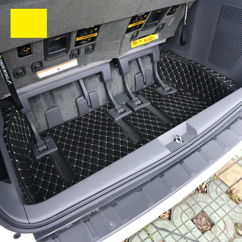 Кожаный коврик для багажника автомобиля подкладка груза Toyota Sienna 2011 2012 2013 2014 2015 2019