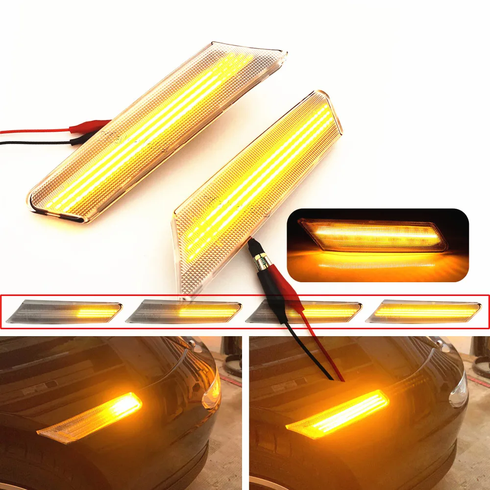 

For Porsche 911 Carrera Targa Turbo 997 Cayman Boxster 987 LED Dynamic Side Marker Turn Signal Light Sequential Blinker lamps