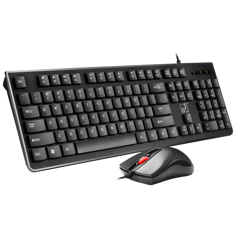 

S500 wired keyboard wired mouse set 1600DPI mouse ergonomic gaming keyboard and mouse set for laptop desktop PC smart TVs etc