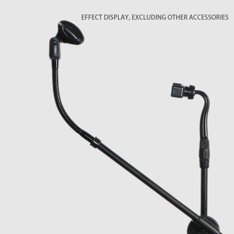 Железная Резьбовая микрофонная гусиная петля Гибкая шея черная 30 см сменный