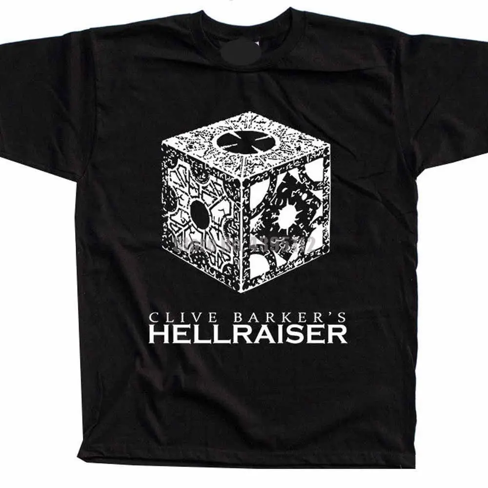 Веселая Футболка Hellraiser Clive Barker Movie Poster Homme модные футболки Harajuku Humour брендовые