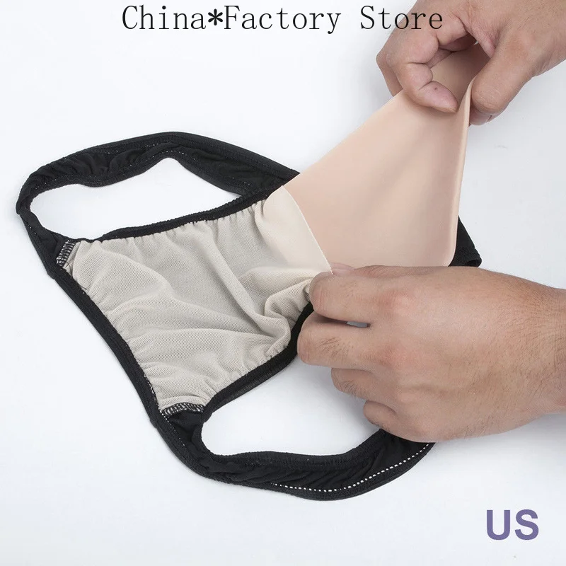 New Men's Full Silicone Vagina Shaper Pants with Underwear Cloth Transgender Crossdresser Pants Men Bodysuit Sexy