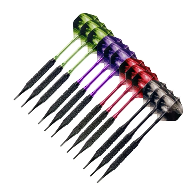 12 шт. наконечников алюминиевый вал с 100 нейлоновыми мягкими наконечниками для