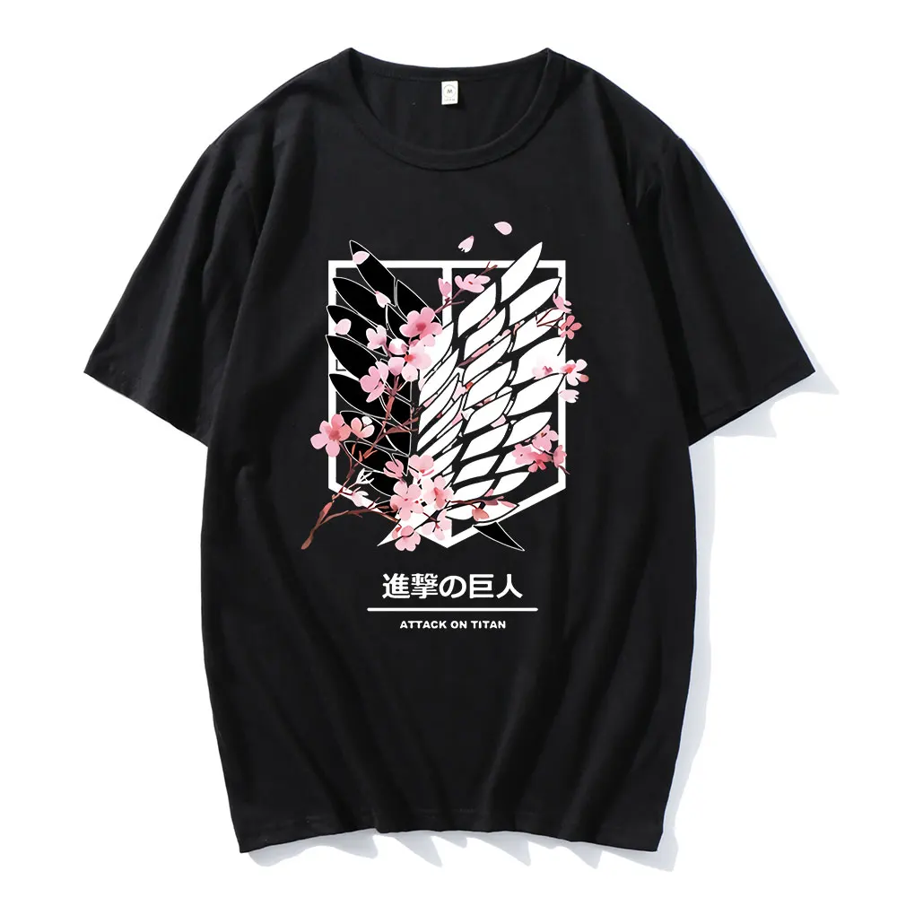

Hot Sale Unique Wears Attack on Titan Oversize Cotton Classic Popular Daily Streetwear Levi Ackerman Mikasa Printed New T-shirts