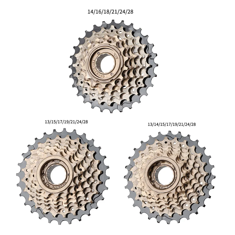 

7 Speed MTB Cassette Freewheel Effortless13-15-17-19-21-24-28T Bicycle Cassette Sprocket Bicycle Parts For Shimano/SRAM