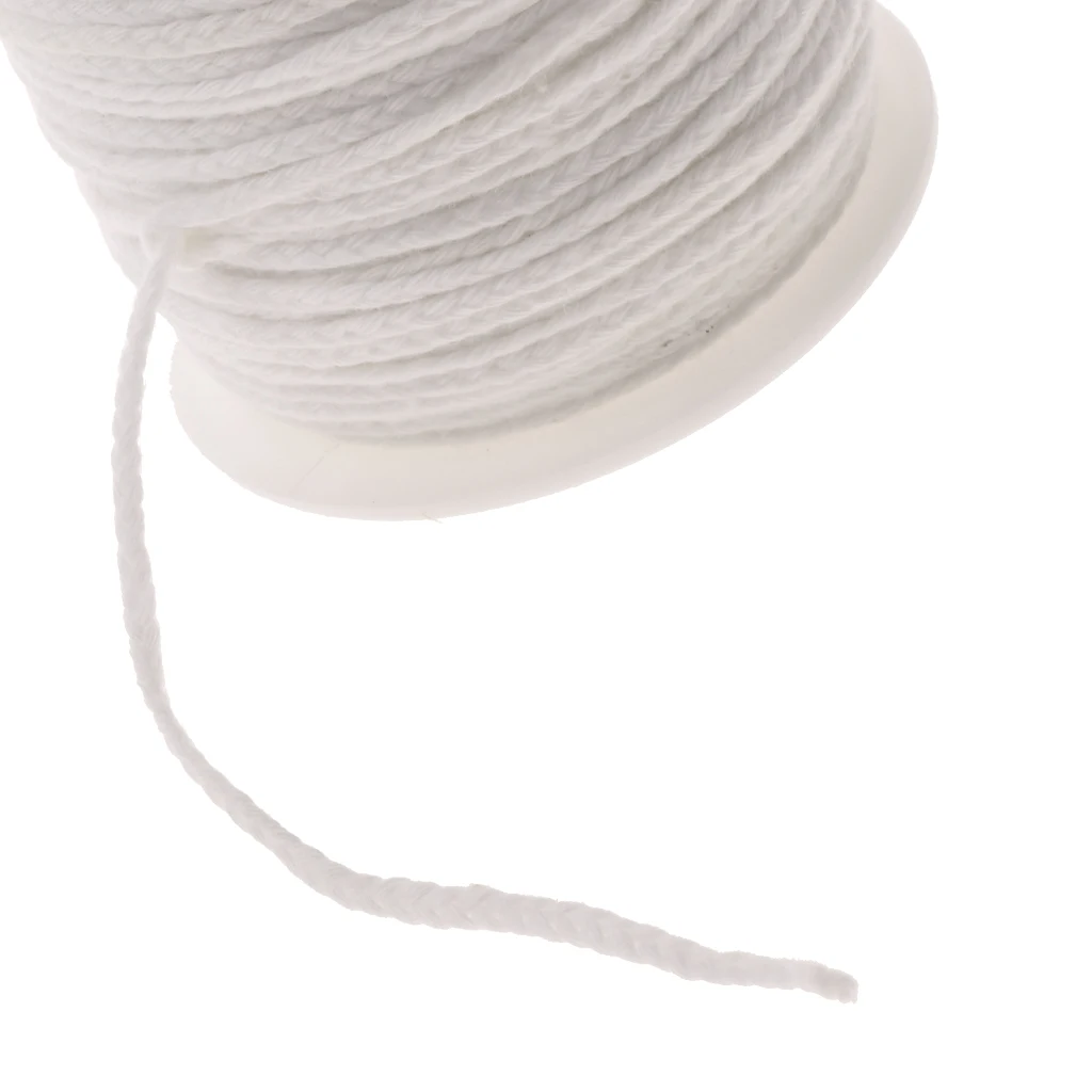 61 м многофункциональная белая Органическая хлопковая оплетка для декоративных