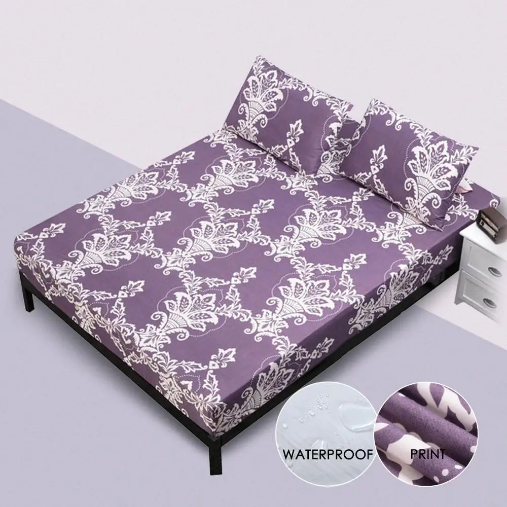Водонепроницаемый чехол для матраса с четырьмя углами и эластичной лентой