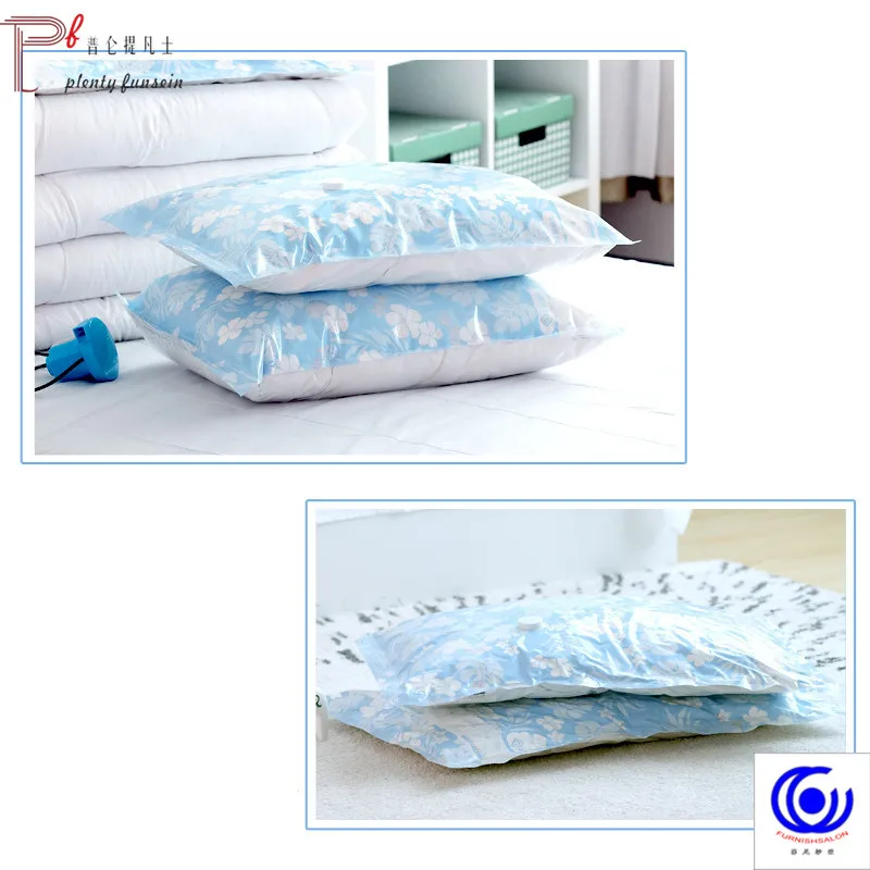 Утолщенная вакуумная сумка для хранения с ручным насосом многоразовый