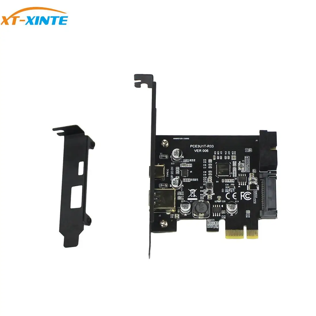 

USB 3.1 PCI Express Card Adapter USB3.1 Type C 19pin 19 pin Front USB 3.0 PCI-e Controller USB3 PCIE x1 Converter Expansion Card