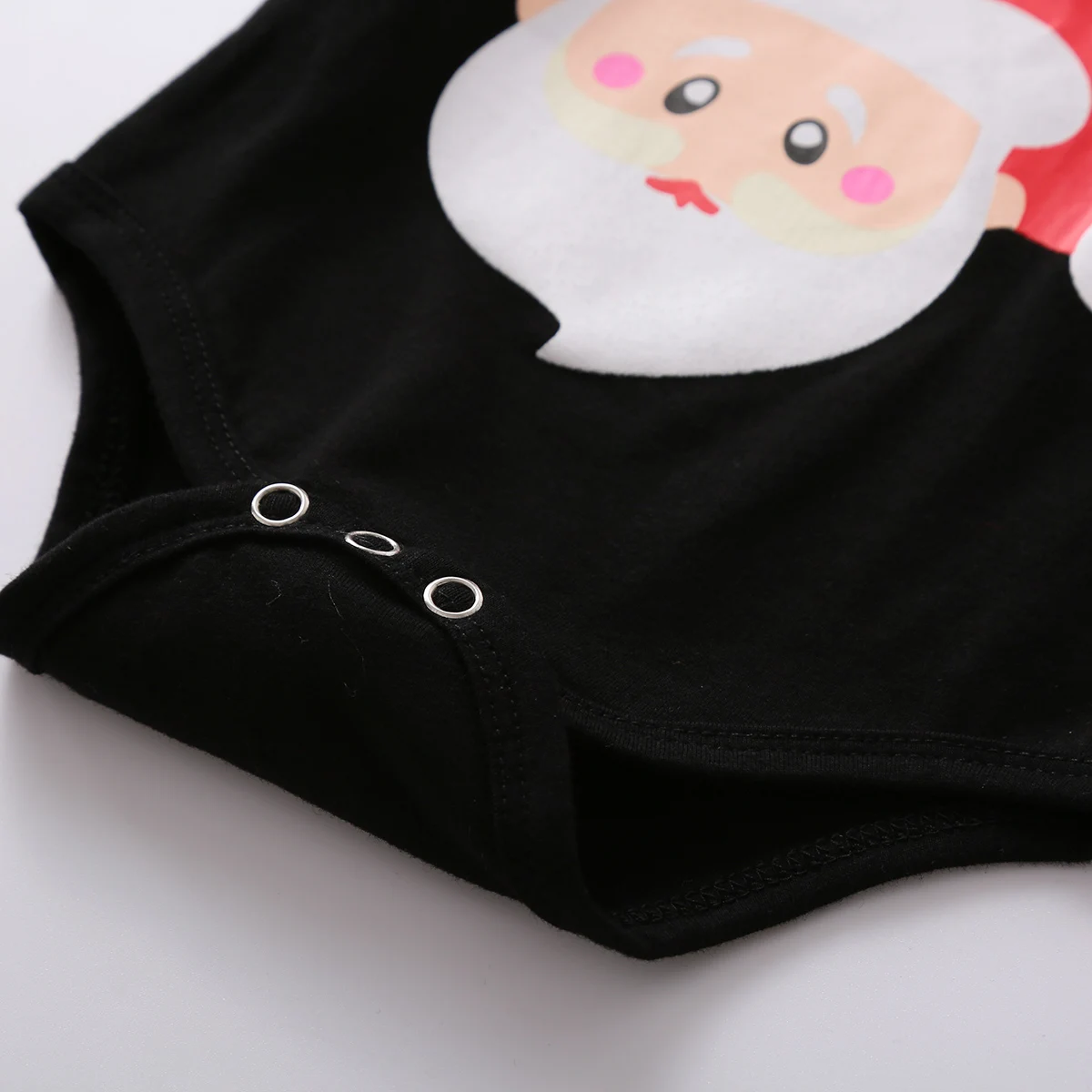 

Baby Boys Christmas Gentleman's Jumpsuit Fashion Casual Christmas Tree Santa Print Lapel Long Sleeve Bodysuit