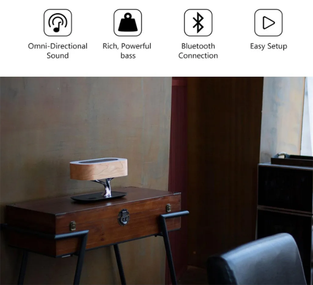 2019 новые "умные" аксессуары для дома прикроватная лампа с Bluetooth динамиком