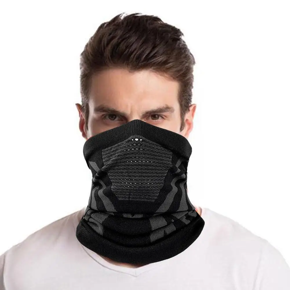 

Thermal Face Bandana Cover Neck Warmer Gaiter Ski Bicycle S Men Breathable Cycling Print Tube Hiking Winter Women P2k8