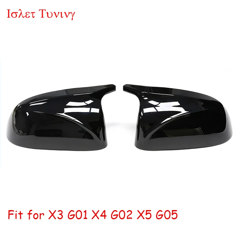 Фото Крышка для зеркала из углеродного волокна M look для BMW X3 G01 X4 G02 X5 G05, боковая дверь, крышка заднего вида, 2018 2019 2020 + №4