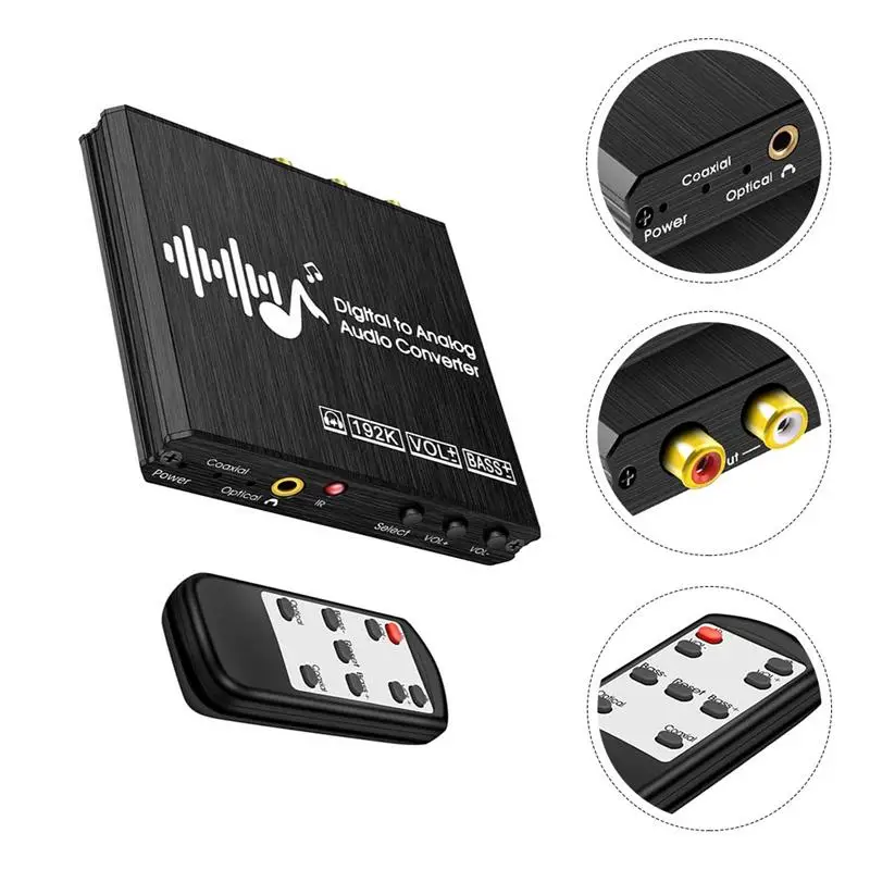 

1 Set Portable Durable Audio Adapter Audio Converter Digital to Analog Converter