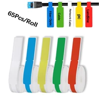 65pcsroll thermal cable label stickers waterproof network communication cable marker organization label tag sabel tag stickers
