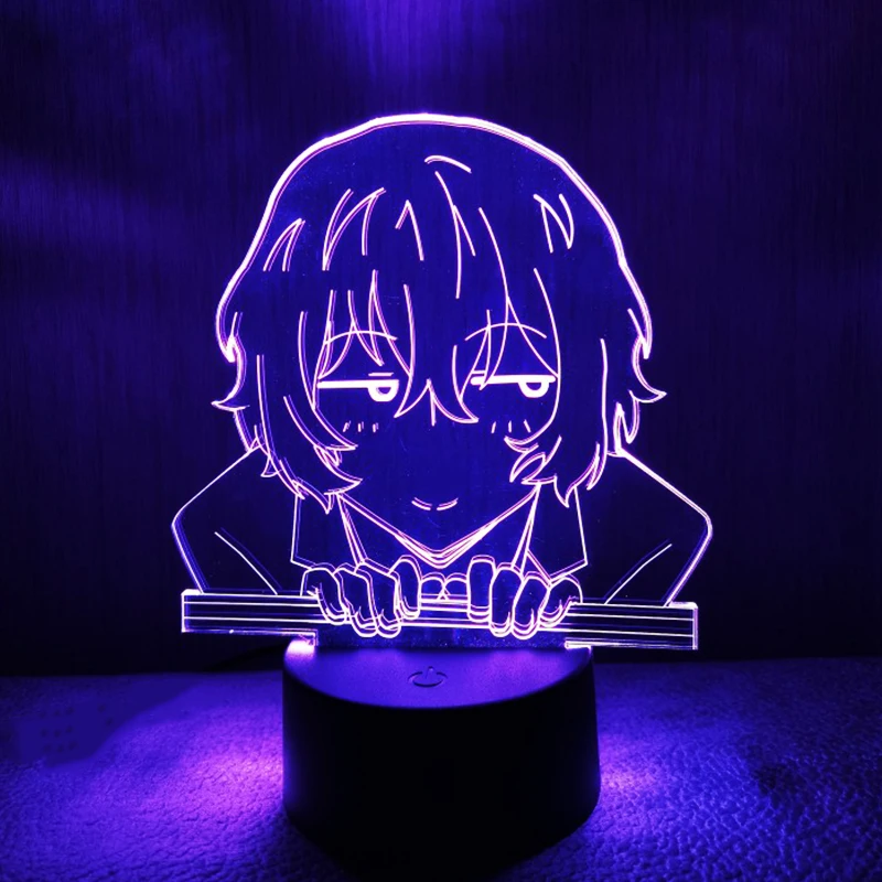 Bungo бродячие собаки Осаму дадзай лампа друг для комнаты Декор подарок на день