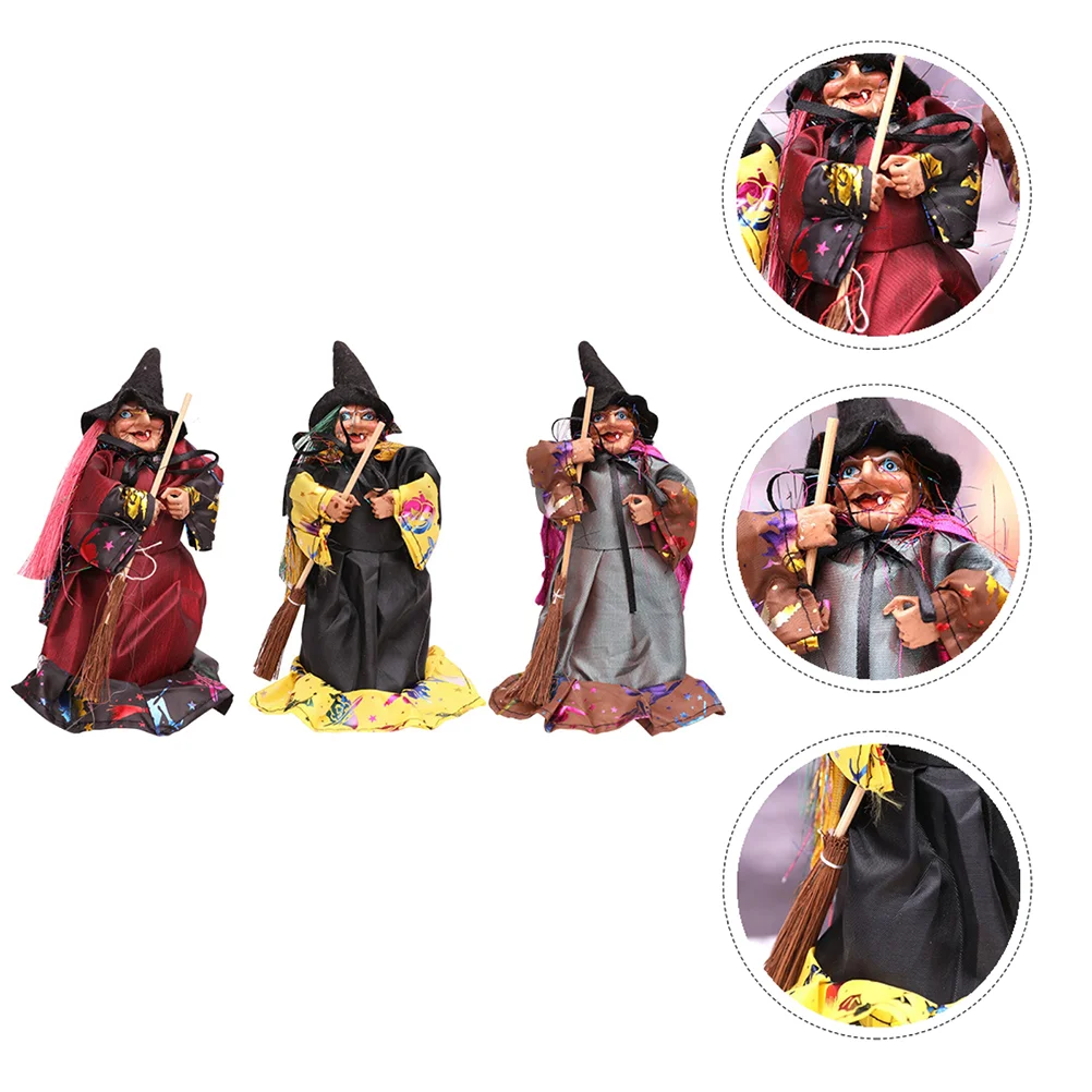 

1 Набор 3 шт., украшения для кукол ведьмы, украшения для вечерние (разные цвета)