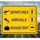 Вывеска для багажа в аэропорту, металлическая табличка, Настенный декор для самолета
