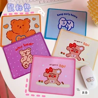 girl heart cute cartoon bear mouse pad student notebook pad keyboard protection pad office desktop non slip mouse pad