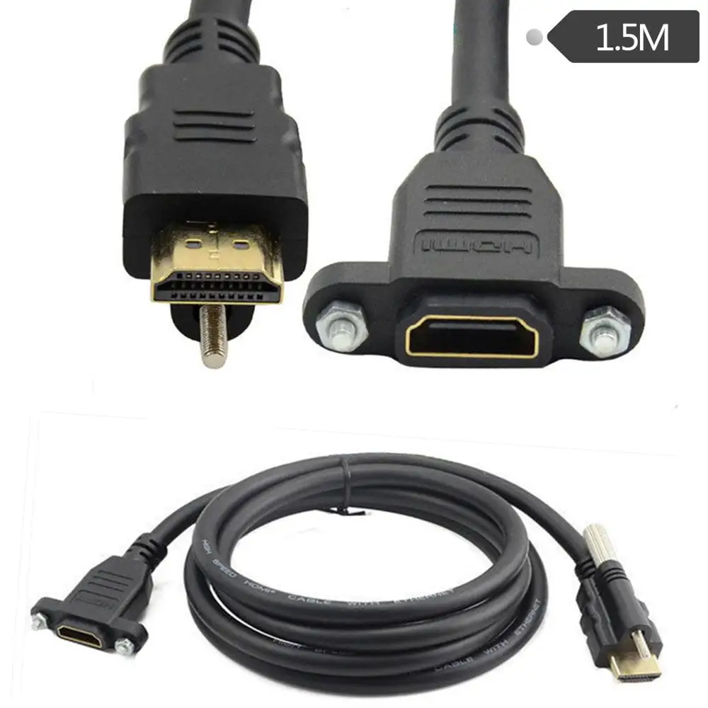 Кабель удлинитель с позолоченным штекером HDMI на гнездо 1 5 м|Кабели для