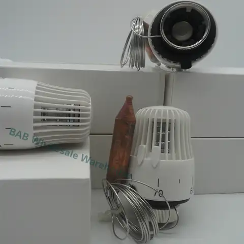 Термостатический клапан радиатора/привод с датчиком температуры M30 * 1,5 мм, головка пульта дистанционного управления температурой для систе...