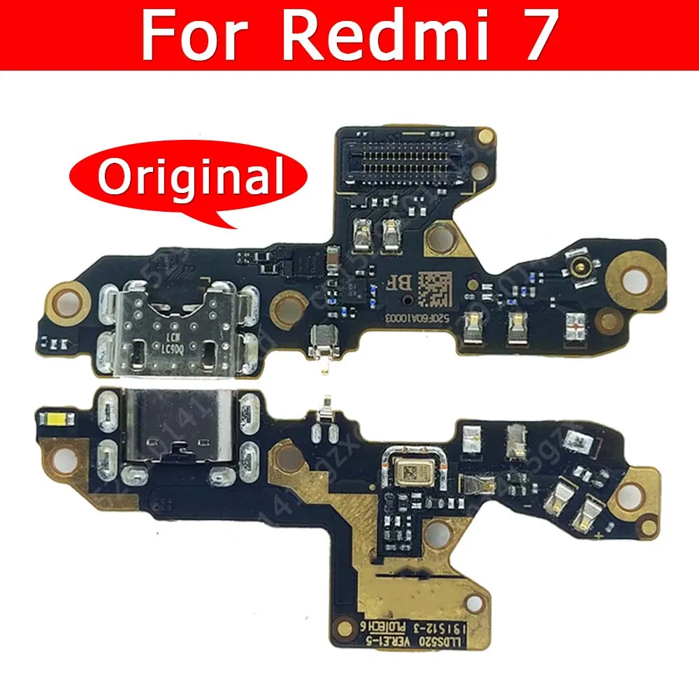 Оригинальная USB-зарядная плата для Xiaomi Redmi 7 разъем зарядки мобильный телефон