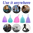 1 шт. Медицинские силиконовые женские менструальные чашки для защиты окружающей среды удобные многоразовые чашки и одиночные чашки для продажи