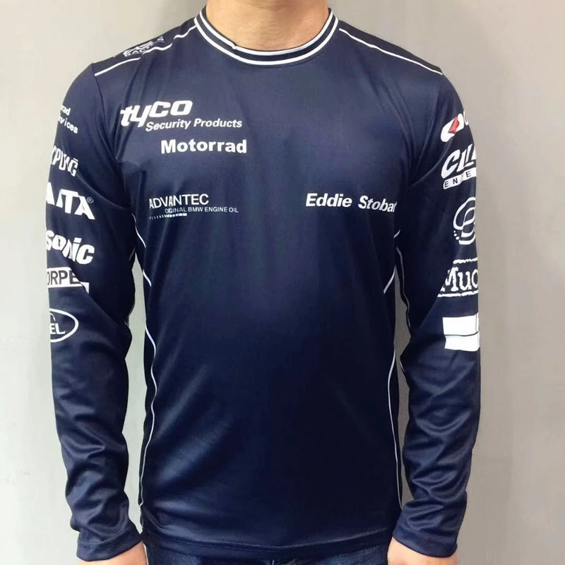 Быстросохнущая футболка для мотогонок Спортивная езды на велосипеде мотокросса