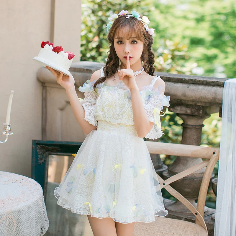 Карамельный дождь 2019 новые летние женские элегантные кружевные белые вечерние