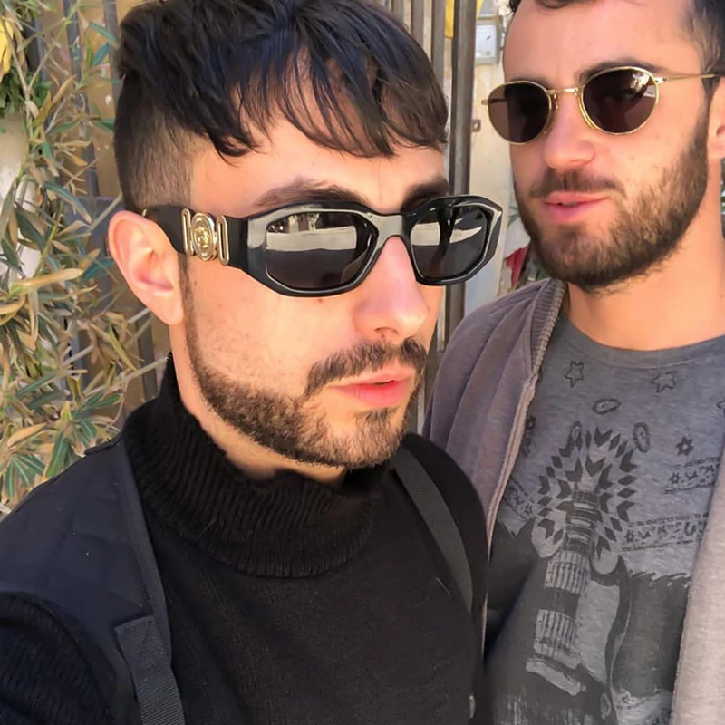 

New style personality head wear sunglasses European and American irregular small frame sunglasses men and women trend sunglasses