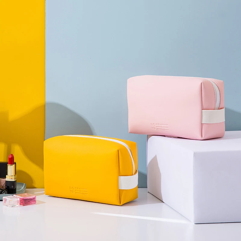 

Модная косметичка из искусственной кожи, косметичка на молнии, дорожная сумка для хранения, сумка для унитаза, портативная косметичка, сумк...