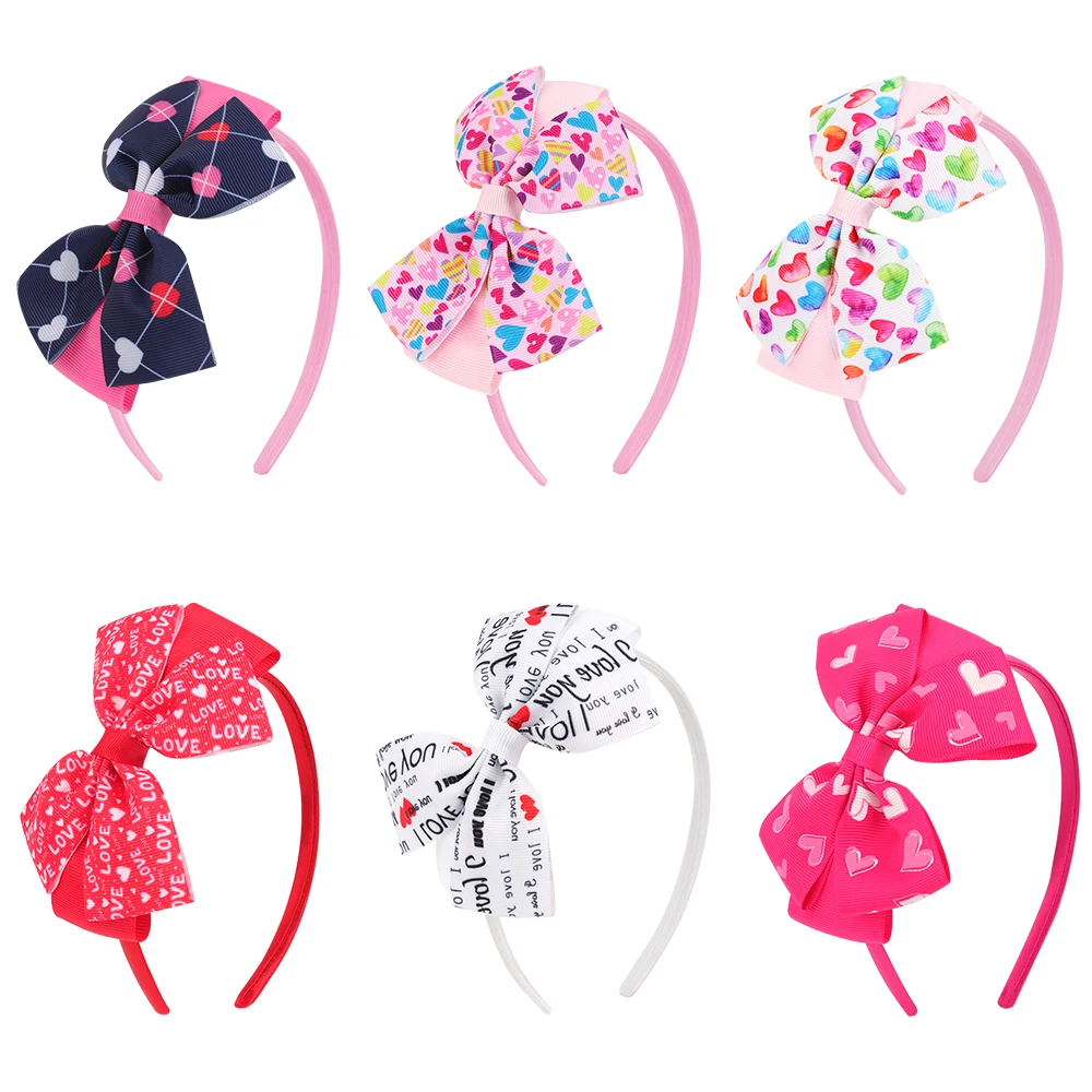 

Детский ободок для волос, Детские праздвечерние чные повязки для волос, повязка на голову для девочек, украшения, повязки на День святого Ва...