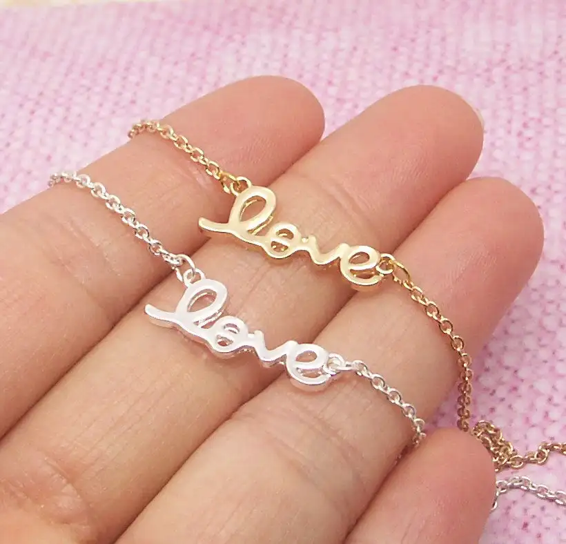 Подарочная цепочка подружки невесты из нержавеющей стали до ключиц эффектное