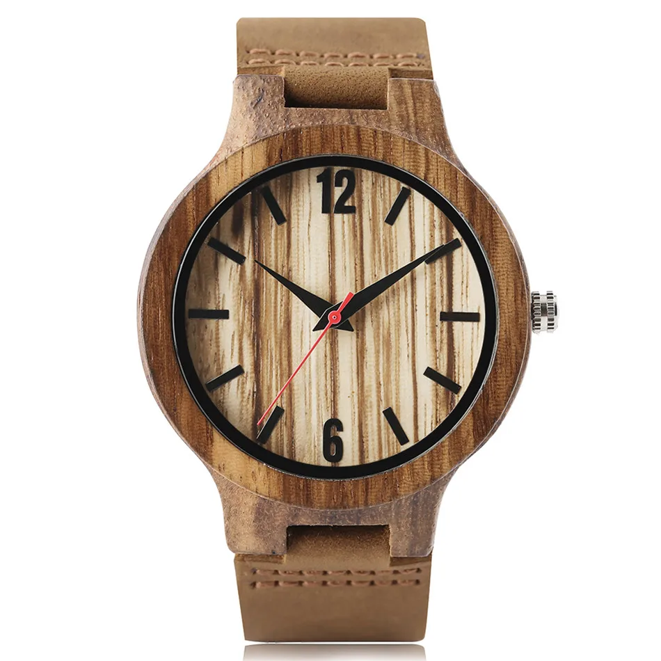 

Часы REDFIRE Zebrawood Мужские кварцевые, коричневые повседневные наручные, из натуральной кожи, с деревянным ремешком