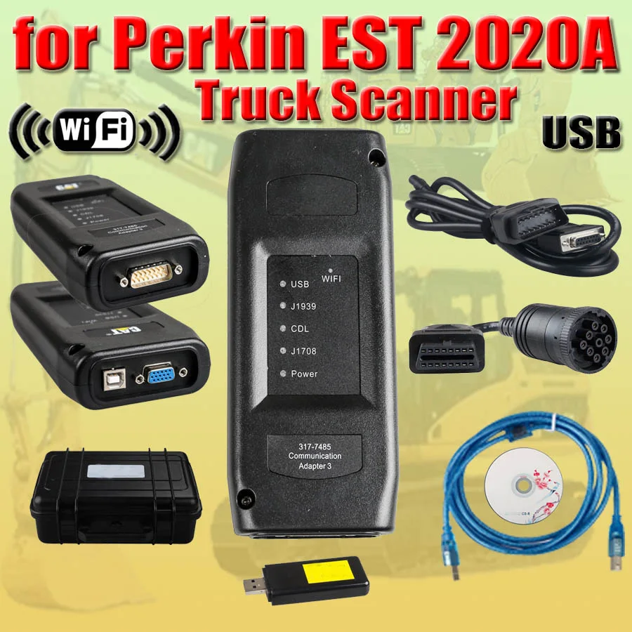 2020 для Perkins EST электронный сервисный Инструмент CA3 сканер грузовиков OBD2