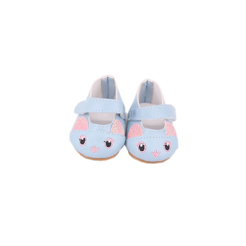 7 см обувь для милых куколок с бантом рисунком кота из мультфильма 18 дюймов и