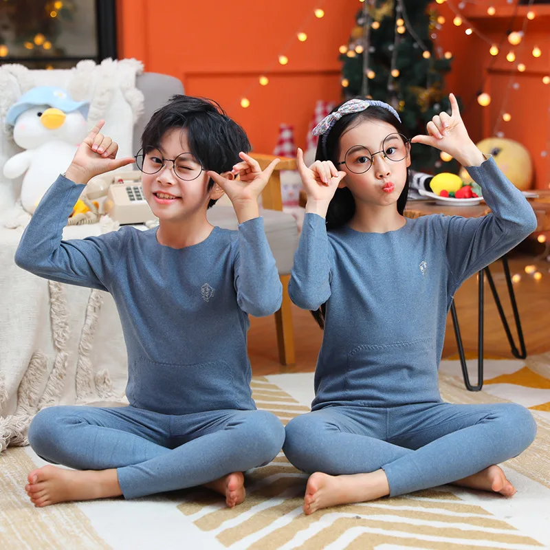 

Toddler Baby Clothes Suit Long Sleeve Tops+pants Pajamas Sleepwear Outfits Baby Boys Girls Pyjamas Kids Thermal Underwear Sets