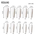 ROSALIND 120pcs False Nail Art Tips French Natural Transparent Press On Gel Nail Polish Full Cover Fake Nails Tips accesorios
